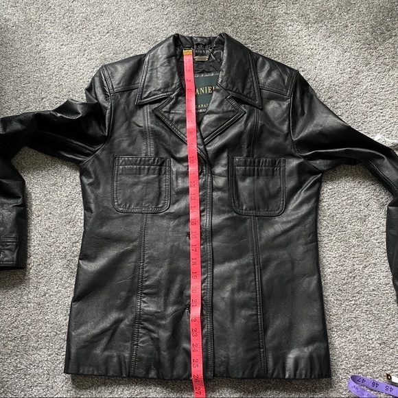 Danier Leather Black Button closure Women's Jacket - Picture 12 of 14
